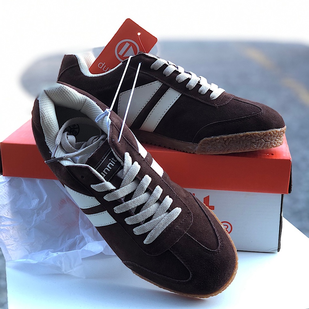 BNIB Dunnit Suede Brown/Beige, size 8&9US MENS